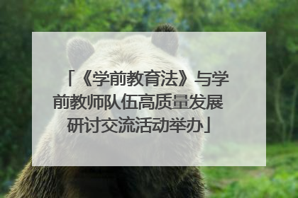 《学前教育法》与学前教师队伍高质量发展研讨交流活动举办