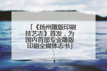 《扬州雕版印刷技艺志》首发，为国内首部专业雕版印刷全媒体志书