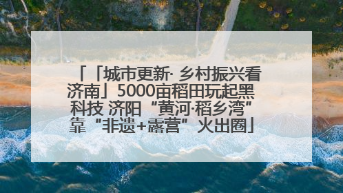 「城市更新· 乡村振兴看济南」5000亩稻田玩起黑科技 济阳“黄河·稻乡湾”靠“非遗+露营”火出圈