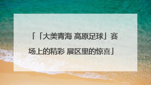 「大美青海 高原足球」赛场上的精彩 展区里的惊喜