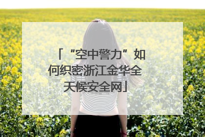 “空中警力”如何织密浙江金华全天候安全网