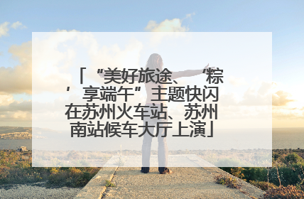 “美好旅途、‘粽’享端午”主题快闪在苏州火车站、苏州南站候车大厅上演