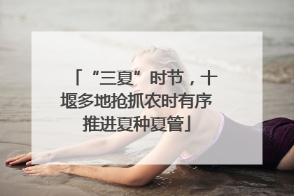 “三夏”时节，十堰多地抢抓农时有序推进夏种夏管