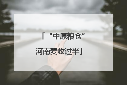 “中原粮仓”河南麦收过半
