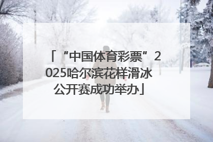 “中国体育彩票”2025哈尔滨花样滑冰公开赛成功举办
