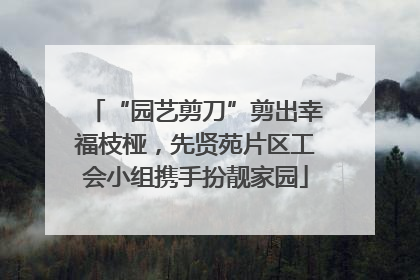“园艺剪刀”剪出幸福枝桠，先贤苑片区工会小组携手扮靓家园
