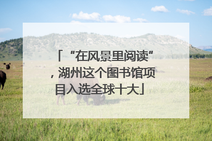 “在风景里阅读”，湖州这个图书馆项目入选全球十大