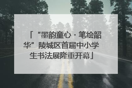 “墨韵童心・笔绘韶华”陵城区首届中小学生书法展隆重开幕