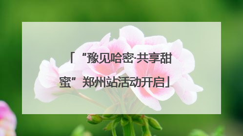 “豫见哈密·共享甜蜜”郑州站活动开启