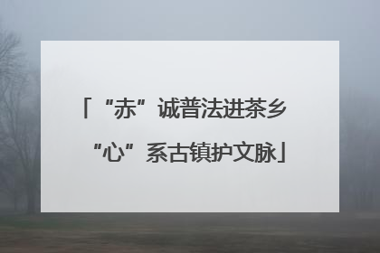 “赤”诚普法进茶乡 “心”系古镇护文脉