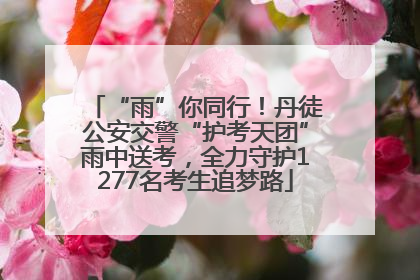 “雨”你同行！丹徒公安交警“护考天团”雨中送考，全力守护1277名考生追梦路