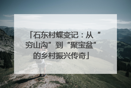 石东村蝶变记：从“穷山沟”到“聚宝盆”的乡村振兴传奇