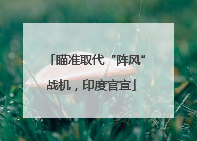 瞄准取代“阵风”战机，印度官宣