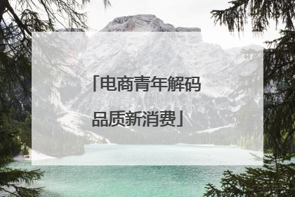 电商青年解码品质新消费