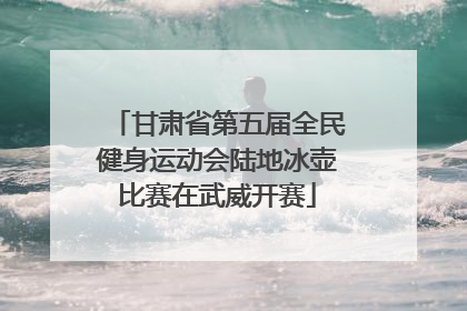 甘肃省第五届全民健身运动会陆地冰壶比赛在武威开赛