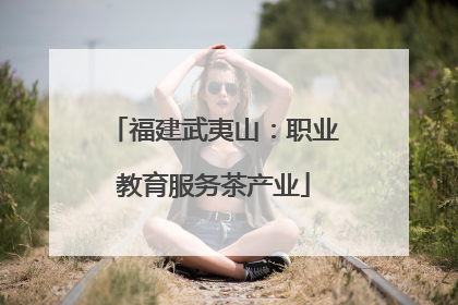 福建武夷山：职业教育服务茶产业