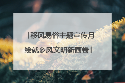 移风易俗主题宣传月 绘就乡风文明新画卷