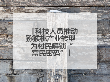 科技人员推动猕猴桃产业转型 为村民解锁“富民密码”