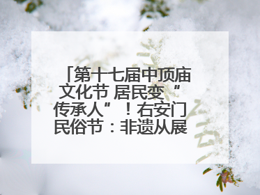 第十七届中顶庙文化节 居民变“传承人”！右安门民俗节：非遗从展柜走进烟火气