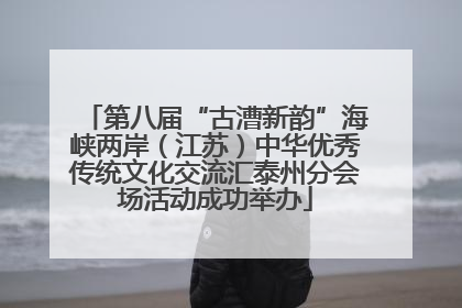 第八届“古漕新韵”海峡两岸（江苏）中华优秀传统文化交流汇泰州分会场活动成功举办