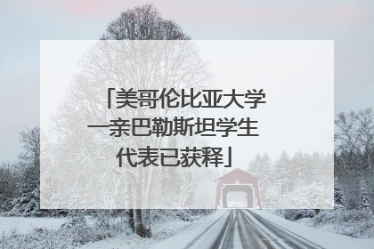美哥伦比亚大学一亲巴勒斯坦学生代表已获释