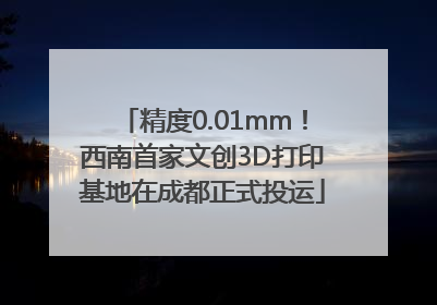 精度0.01mm！西南首家文创3D打印基地在成都正式投运