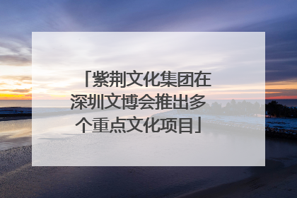 紫荆文化集团在深圳文博会推出多个重点文化项目