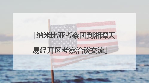 纳米比亚考察团到湘潭天易经开区考察洽谈交流