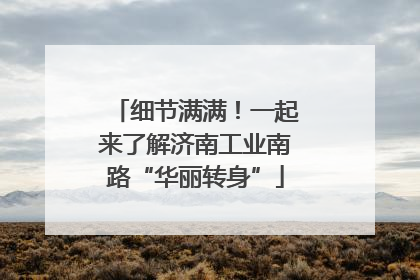 细节满满！一起来了解济南工业南路“华丽转身”