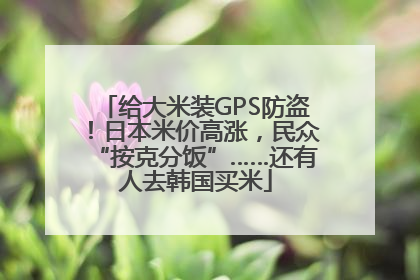 给大米装GPS防盗！日本米价高涨，民众“按克分饭”……还有人去韩国买米