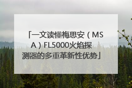 一文读懂梅思安（MSA）FL5000火焰探测器的多重革新性优势