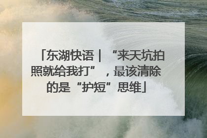 东湖快语｜“来天坑拍照就给我打”，最该清除的是“护短”思维