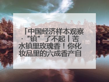 中国经济样本观察·“镇”了不起丨苦水镇里玫瑰香！你化妆品里的六成香产自这个小镇