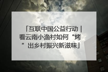 互联中国公益行动｜看云南小渔村如何“烤”出乡村振兴新滋味