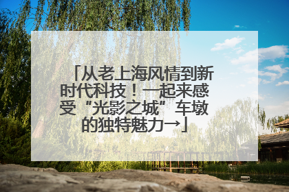 从老上海风情到新时代科技！一起来感受“光影之城”车墩的独特魅力→