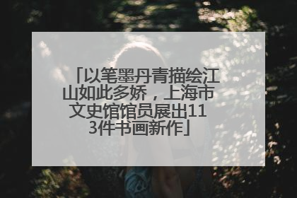 以笔墨丹青描绘江山如此多娇，上海市文史馆馆员展出113件书画新作