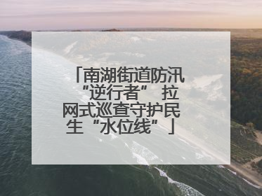 南湖街道防汛“逆行者” 拉网式巡查守护民生“水位线”