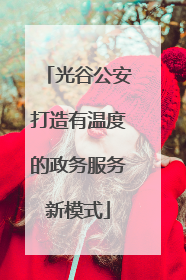 光谷公安打造有温度的政务服务新模式