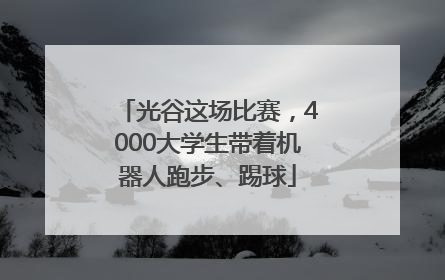 光谷这场比赛，4000大学生带着机器人跑步、踢球