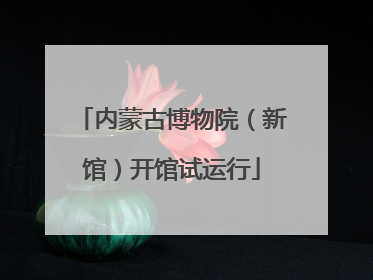 内蒙古博物院（新馆）开馆试运行