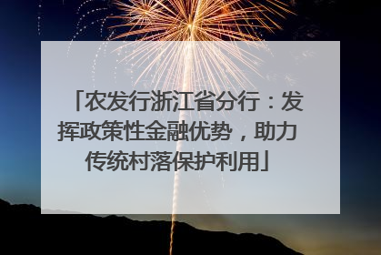 农发行浙江省分行：发挥政策性金融优势，助力传统村落保护利用