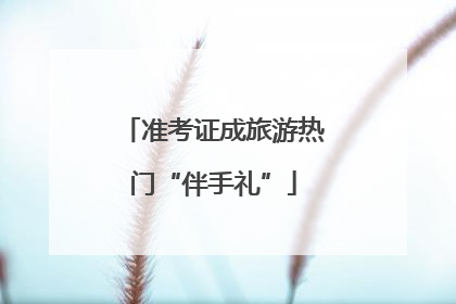 准考证成旅游热门“伴手礼”