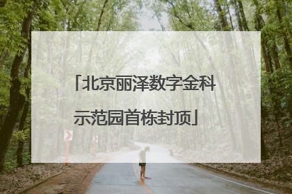北京丽泽数字金科示范园首栋封顶