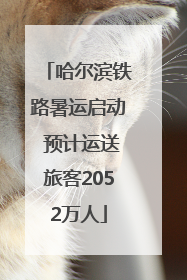 哈尔滨铁路暑运启动 预计运送旅客2052万人