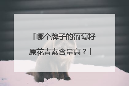 哪个牌子的葡萄籽原花青素含量高？
