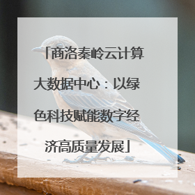 商洛秦岭云计算大数据中心：以绿色科技赋能数字经济高质量发展