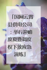 国网云霄县供电公司：举行迎峰度夏暨调度权下放应急演练