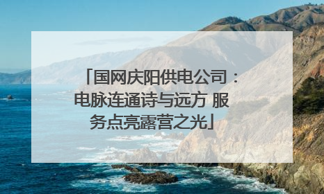 国网庆阳供电公司：电脉连通诗与远方 服务点亮露营之光