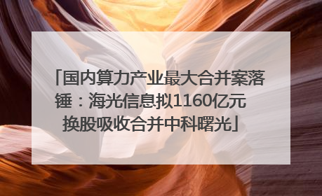 国内算力产业最大合并案落锤：海光信息拟1160亿元换股吸收合并中科曙光