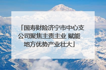 国寿财险济宁市中心支公司聚焦主责主业 赋能地方优势产业壮大